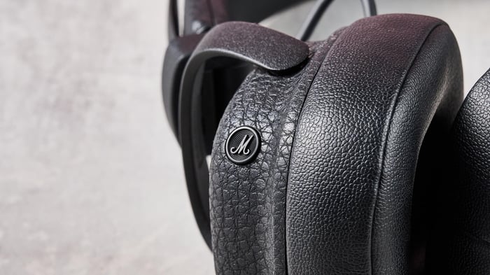 Close-up of the M button on Marshall Milton ANC