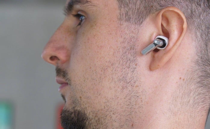 Nothing Ear (3) microphones and sensors close-up