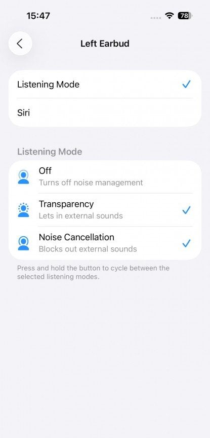 iOS Settings - Powerbeats Fit