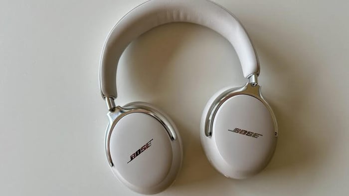 Bose QuietComfort Ultra Headphones 2nd Gen on plain background