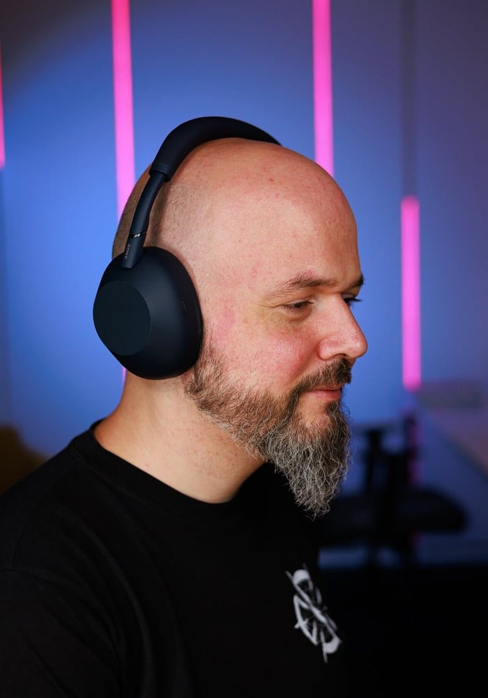 Sony WH-1000XM6 on head
