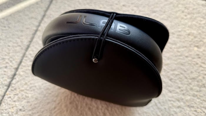 Carrying case included with JLab JBuds Open Wireless.
