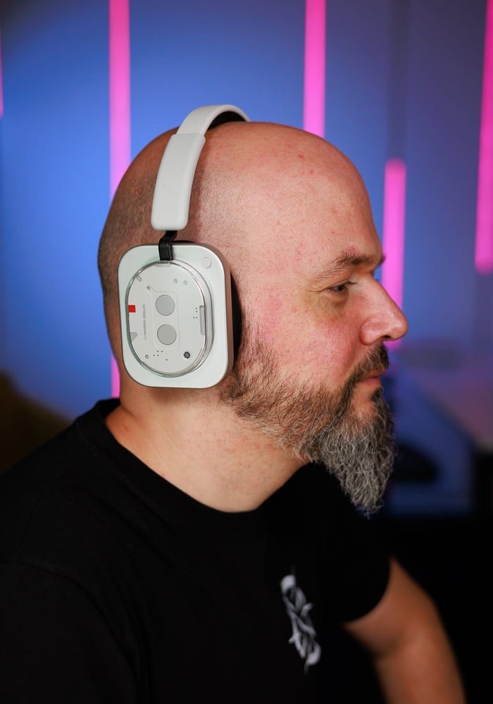 Nothing Headphone (1) on head