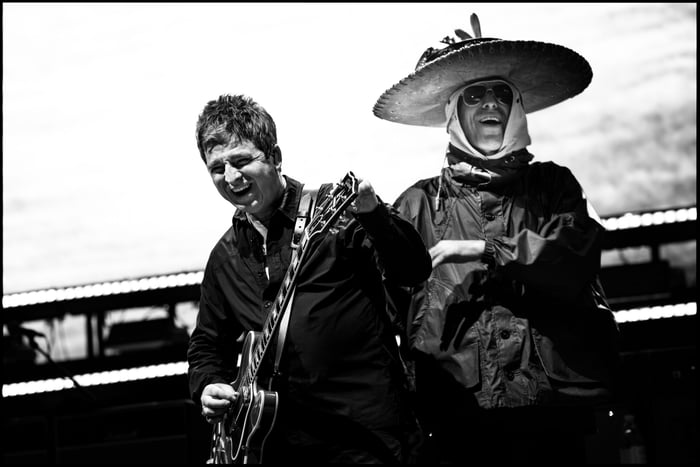 Noel and Liam Gallagher in Mexico City, September 2025