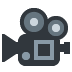Film camera symbol from the concert social post