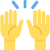 Raised hands emoji