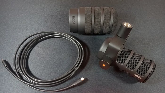 Rode PodMic USB, matte black, robust design