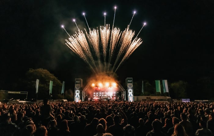2000Trees Festival aerial shot