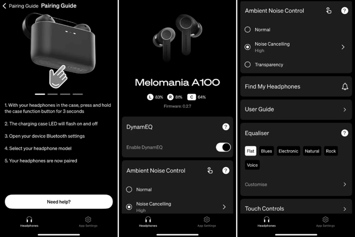 Cambridge Audio Melomania App Interface