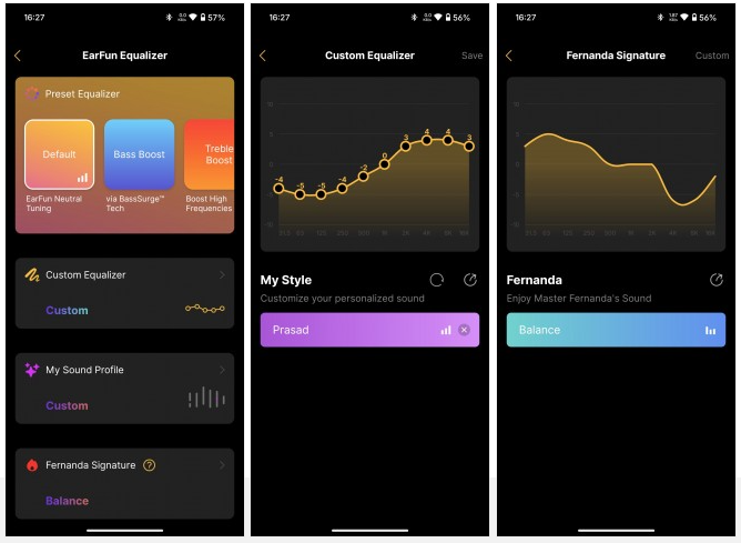 EarFun Audio app control customization