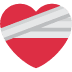 Healing heart symbol from the concert social post
