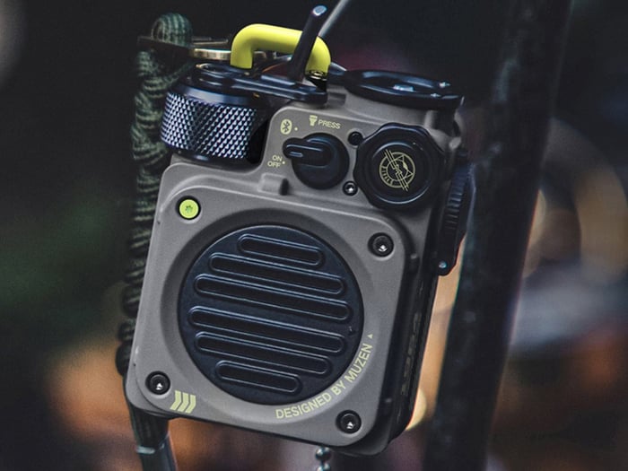 Muzen Wild Mini rugged portable speaker for outdoor adventures