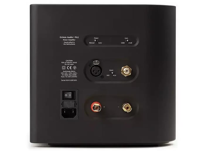 Side view highlighting the amplifier’s build quality