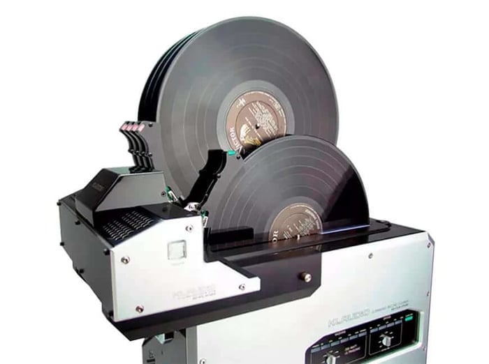 Side view of the Klaudio KD-ATL-RCM05 Ver. 2 automatic vinyl loader