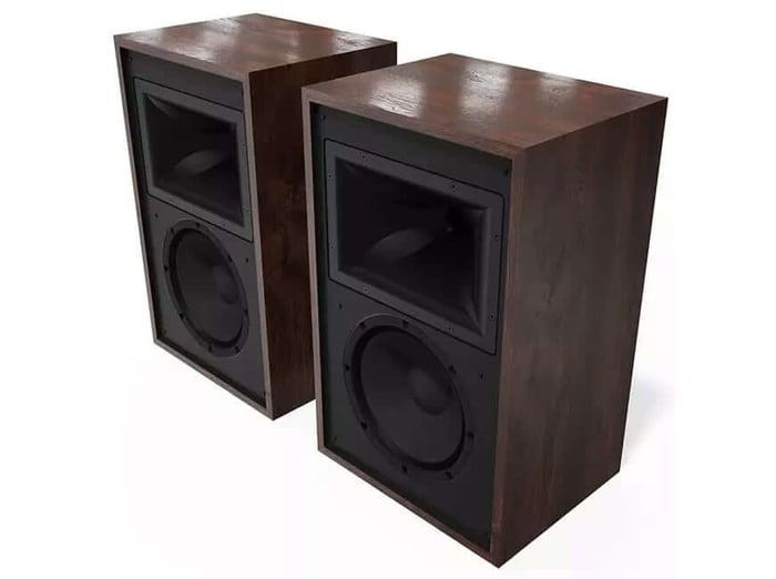 Rear view highlighting bass port design