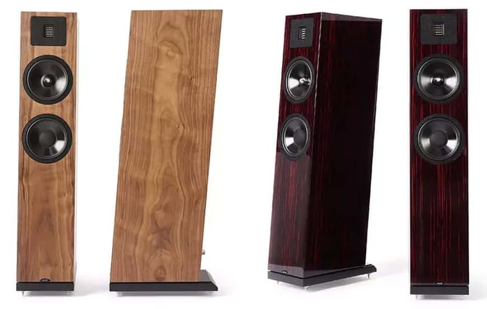 Slim floorstanding design of the Neat Vito Classic combining elegance and acoustic precision