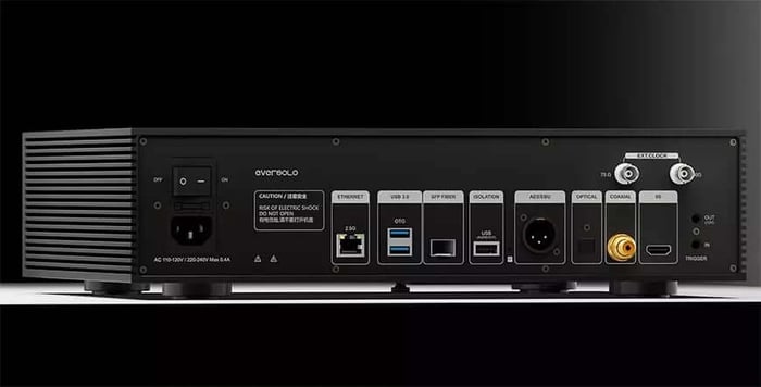 Eversolo T10 network transport showcasing sleek and functional design