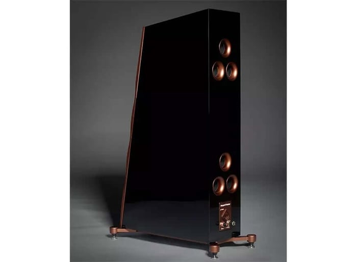 Astrid speakers are available in satin and gloss finishes, including Pure Black, Pure White, and more.
