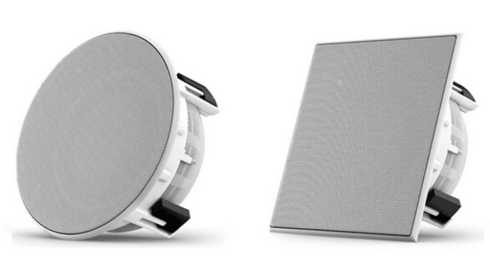 JL Audio Pavilion Thin-line subwoofer showcasing its sleek design perfect for in-wall or ceiling mounting.