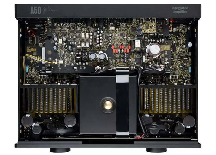 Rear view of Arcam A50 Signature integrated amplifier