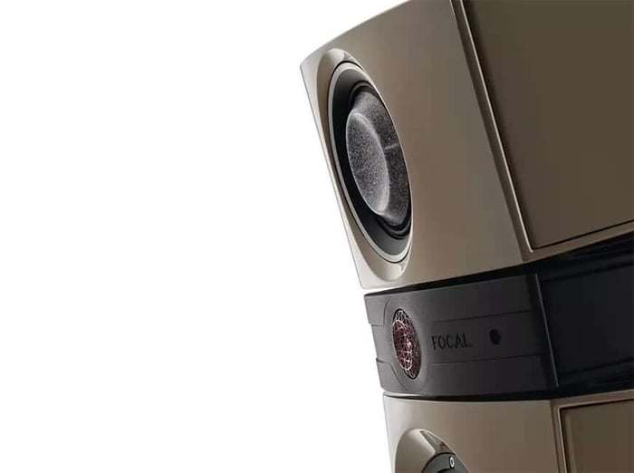 Close-up of Focal Scala Utopia Evo M speakers