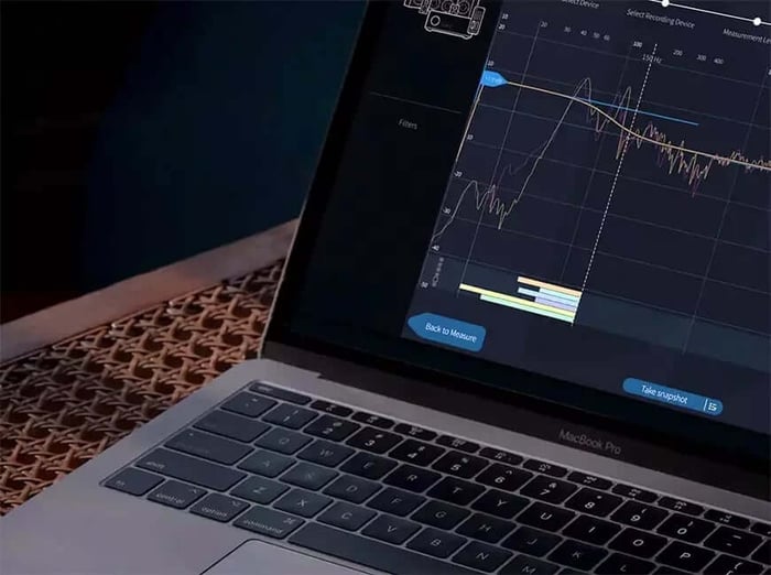 Dirac Live Processor interface on computer