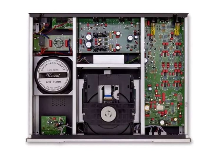 Vincent CD-600’s front panel and connectivity options