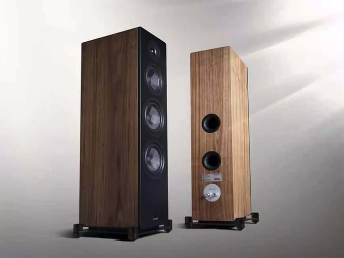 Elegan 2's floor-standing design promises immersive sound and commanding presence