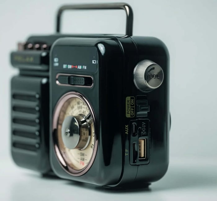 RetroWave 7-in-1 Radio on kitchen counter