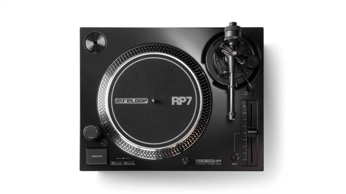 Reloop RP-7 audiophile DJ turntable designed for 7-inch singles