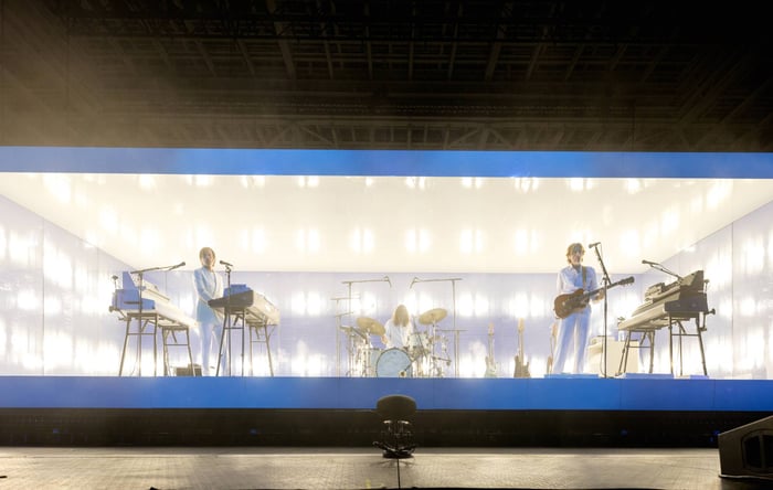 AIR on stage performing live
