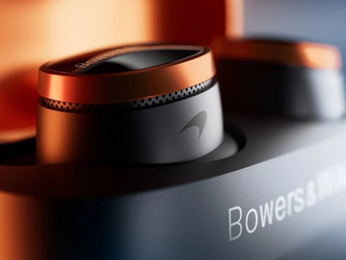 Bowers & Wilkins Pi8 McLaren Edition Earbuds Close-Up