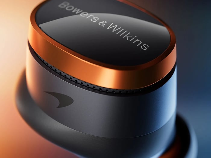 Bowers & Wilkins Pi8 McLaren Edition Earbuds Side View