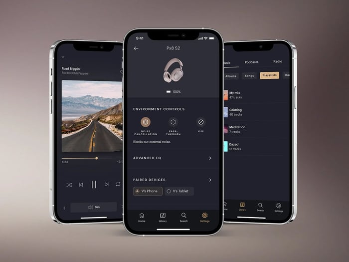 Premium Materials in Focus on PX8 S2 headphones