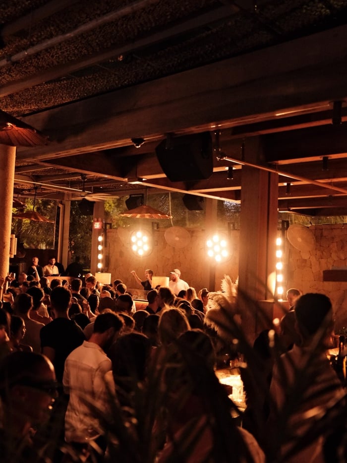 The stylish setting at CASA NEOS MM Beach Club, where French Riviera vibes met Miami's energy.