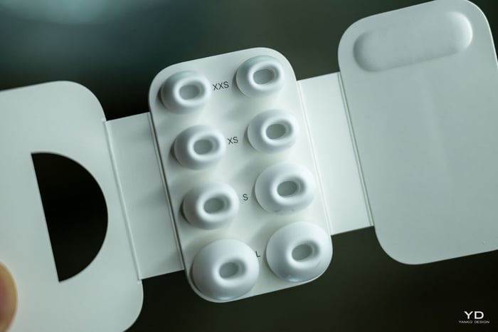 AirPods Pro 3 with charging case and in-ear perspective