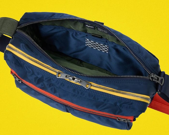 Porter shoulder bag designed for headphone integration