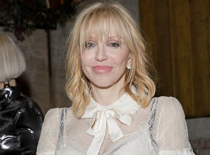 Courtney Love in London in 2020