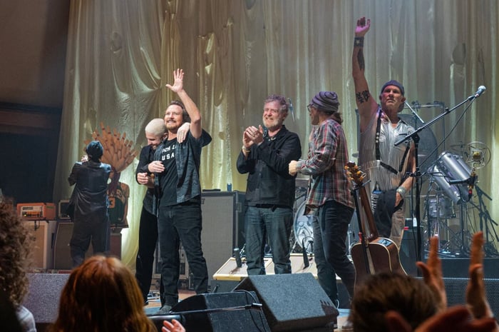 Eddie Vedder performing at Ohana Festival