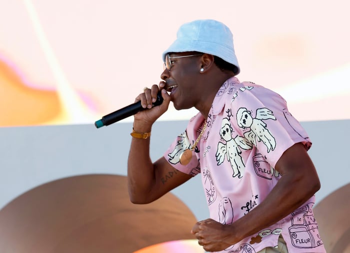 Tyler, the Creator performing on stage