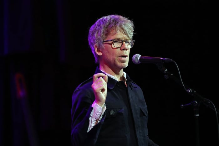 Warren Zanes reads from his book 'Deliver Me From Nowhere' in 2023.