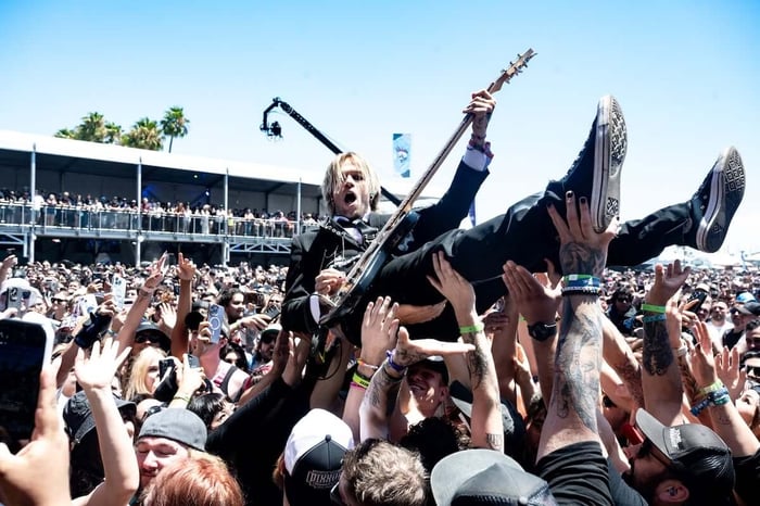 Jordy Sommer during Vans Warped Tour 2025 in Long Beach