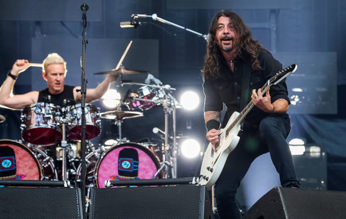 Josh Freese and Dave Grohl of The Foo Fighters in 2024