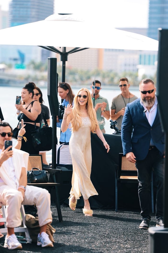 Lindsay Lohan graces The Wellness Oasis, bringing star power to mindful moments.