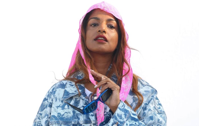 M.I.A. on stage