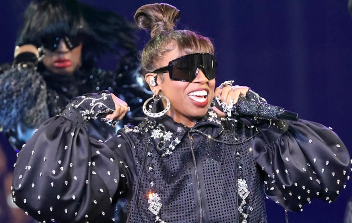 Missy Elliott performs live in 2025