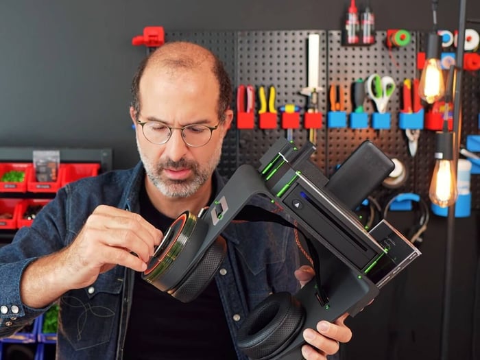 Detailed craftsmanship blending retro tech with modern DIY