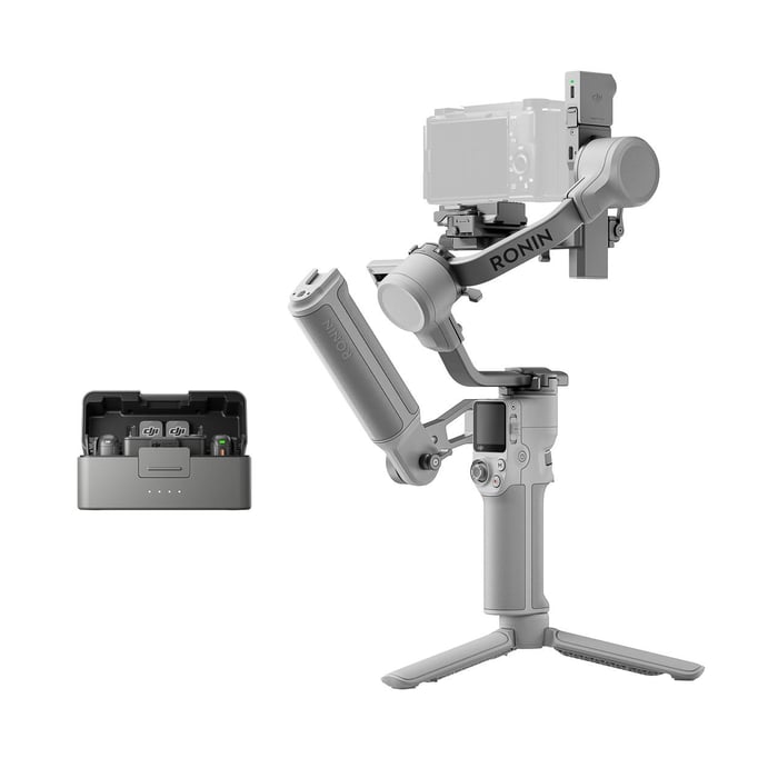 DJI Mic 3 with RS4 mini and charging case