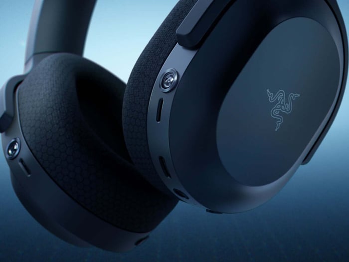 Razer Motoko Headphones CES 2026 - Angled View