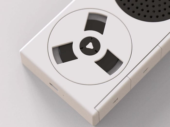 Side view showcasing the minimalist design